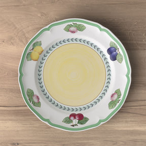Piatto piano French Garden Villeroy & Boch in porcellana decorata 26 cm