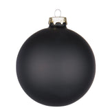 BIZZOTTO Sphere Glass Bauble for Christmas Tree 10cm Matt Black