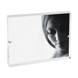 MASCAGNI CASA Cornice Portafoto con Magneti 16x21cm Foto 13x18cm Acrilico Trasparente