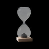MASCAGNI CASA Clessidra Magnetica in Vetro Base in Legno 16cm