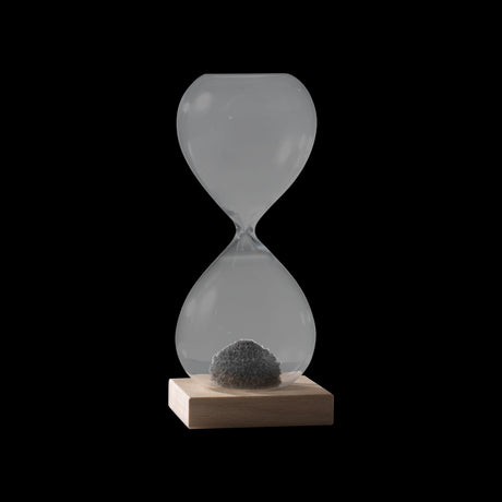 MASCAGNI CASA Clessidra Magnetica in Vetro Base in Legno 16cm