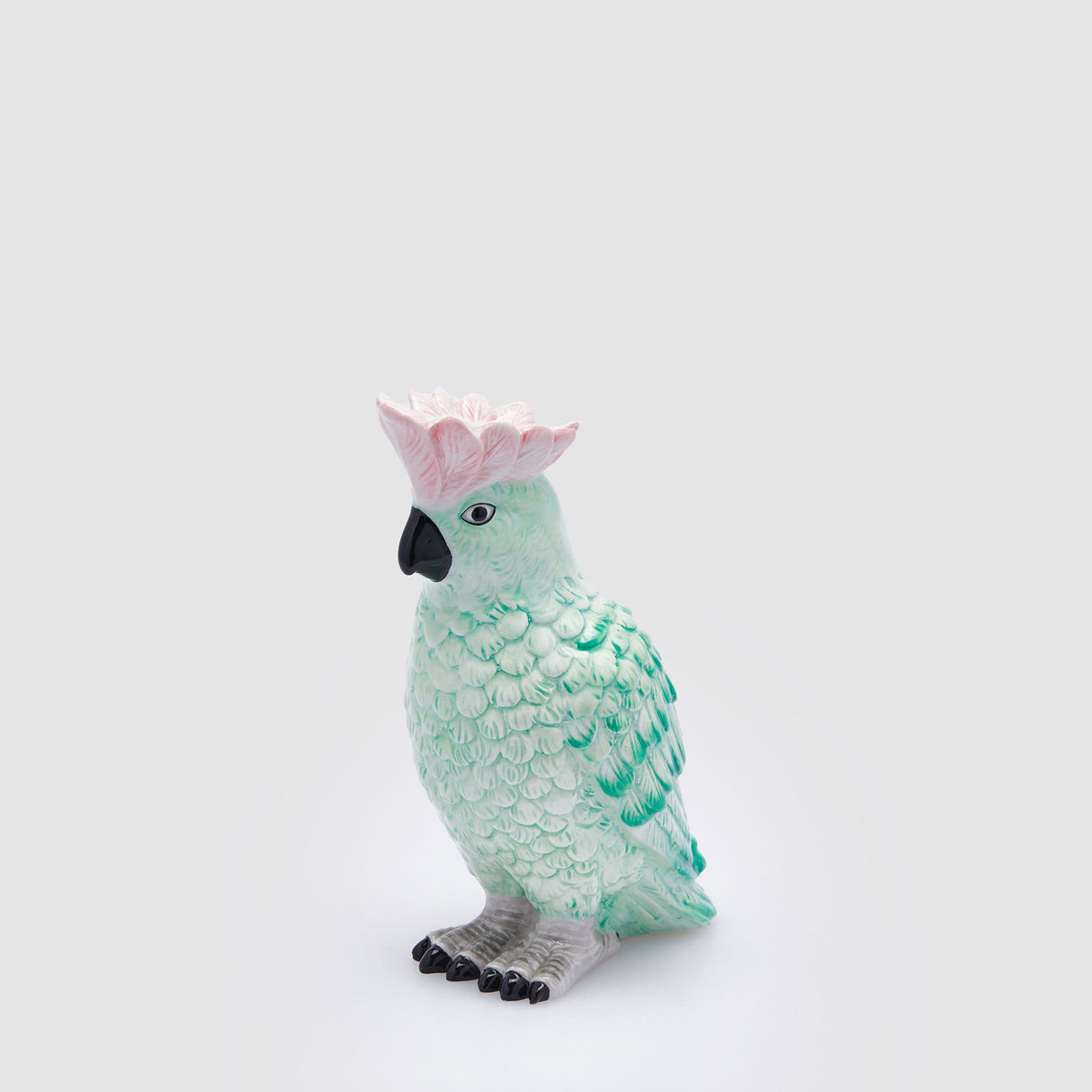 EDG Enzo De Gasperi Vaso Pappagallo 22x15cm Azzurro Ceramica