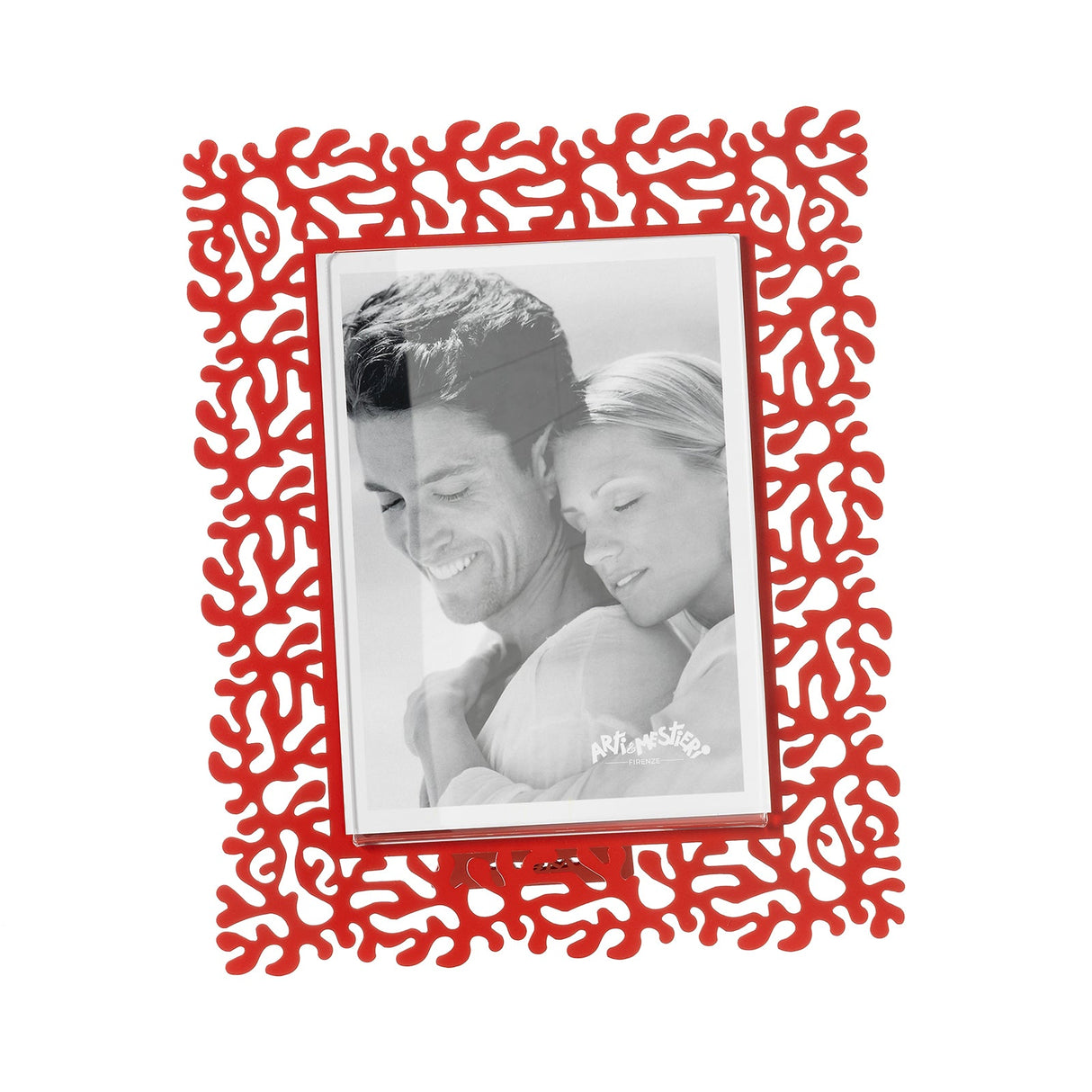 ARTI & MESTIERI Portafoto Corallo Grande Rosso 26,4x21,6cm