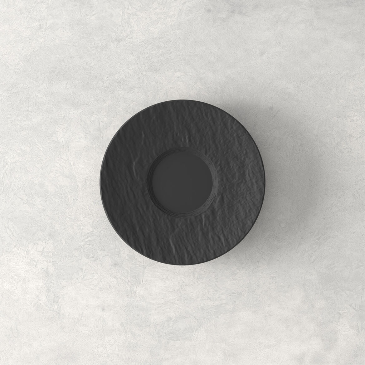 VILLEROY & BOCH Manufacture Rock Piattino per Tazzina Espresso 12cm Nero