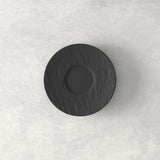 VILLEROY & BOCH Manufacture Rock Piattino per Tazzina Espresso 12cm Nero