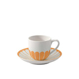 VILLEROY & BOCH Fleur Soleil Tazzina Caffè Espresso 70ml con Piattino 15cm Giallo Porcellana