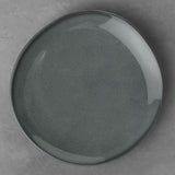 VILLEROY &amp; BOCH Lave Gris Dessert Plate Breakfast Fruit 23cm Set 6 Pieces Terracotta