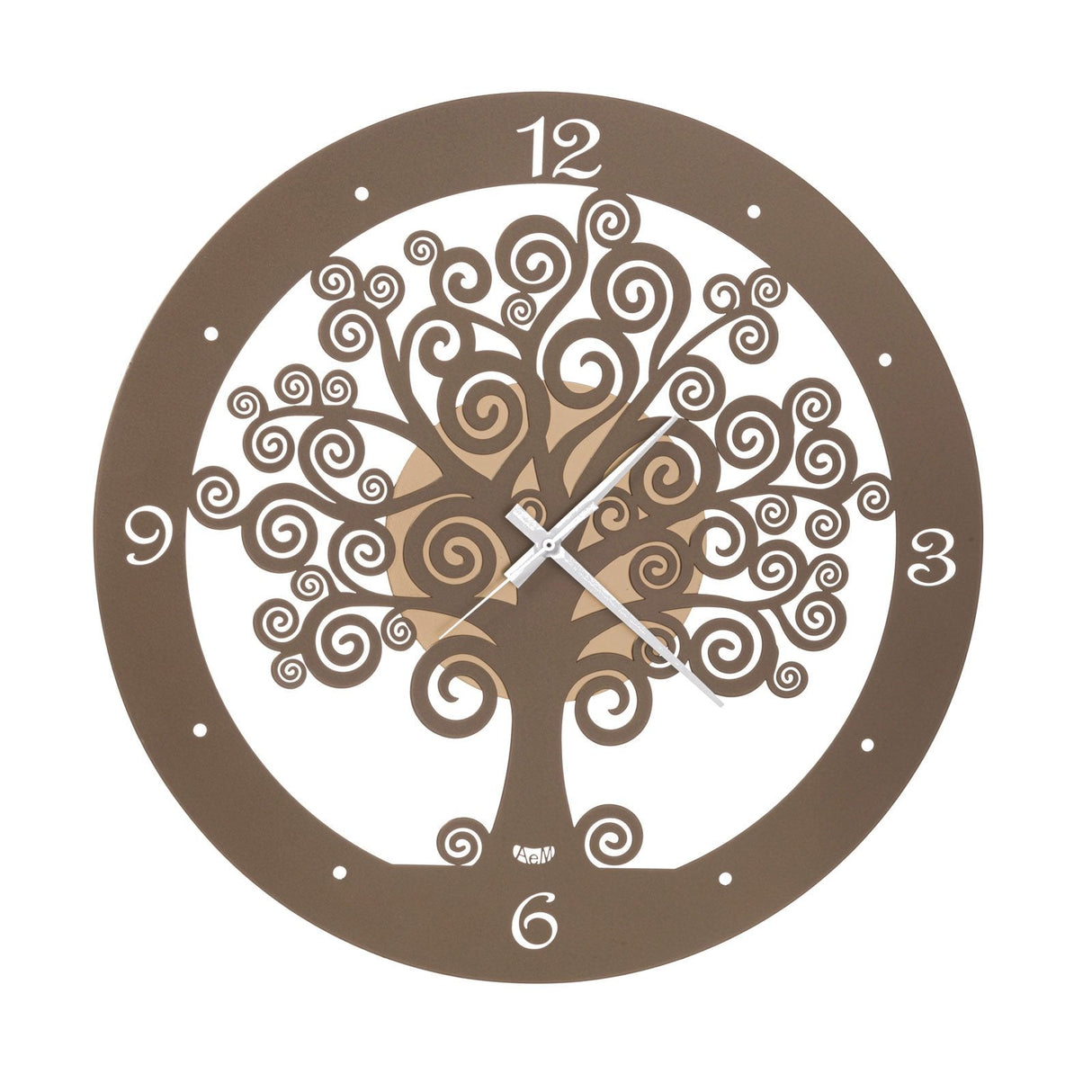 ARTI & MESTIERI Orologio da Parete Particolare Albero Della Vita Grande Oro E Bronzo