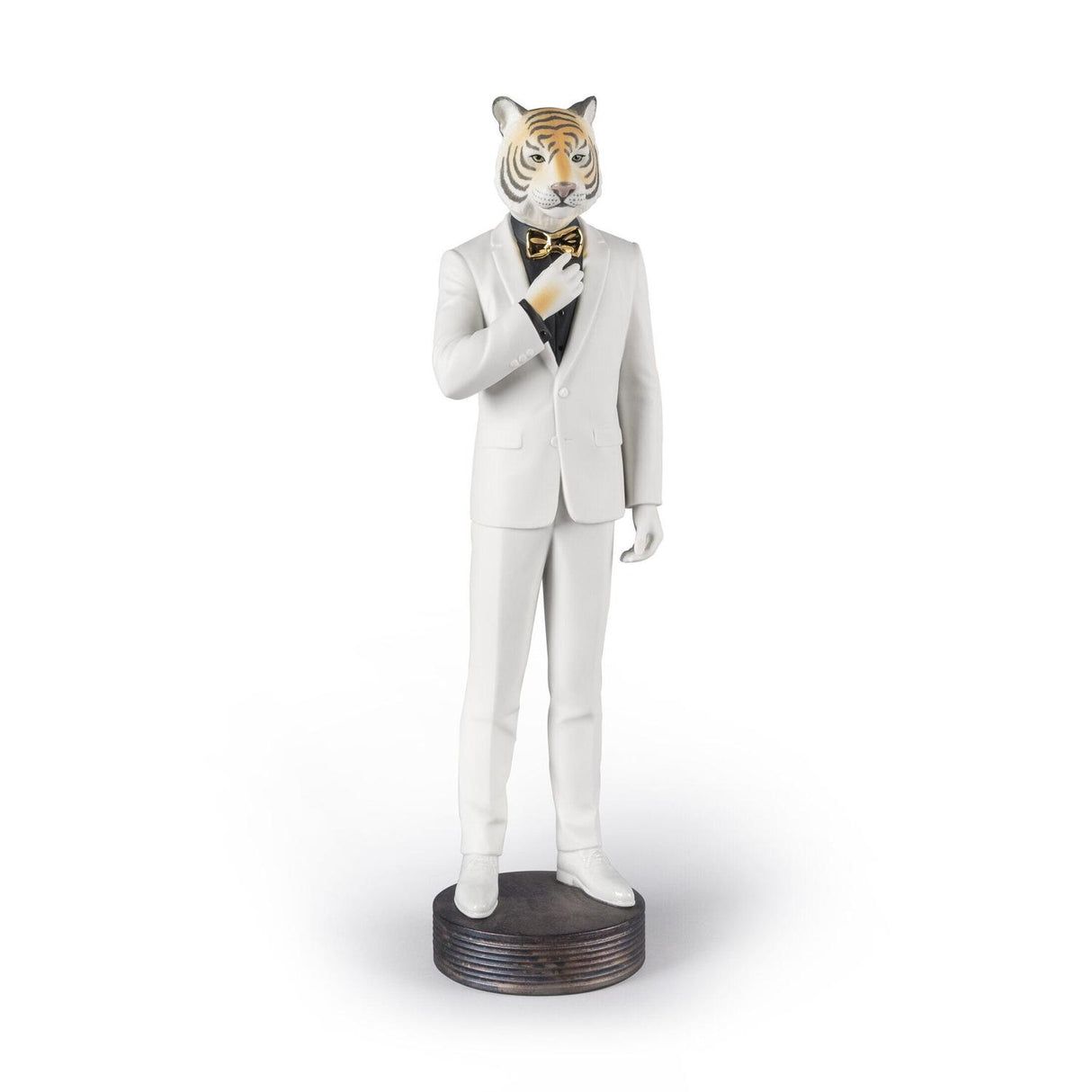 LLADRO' Figura Uomo Tigre 44x14cm Porcellana