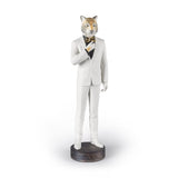 LLADRO' Figura Uomo Tigre 44x14cm Porcellana