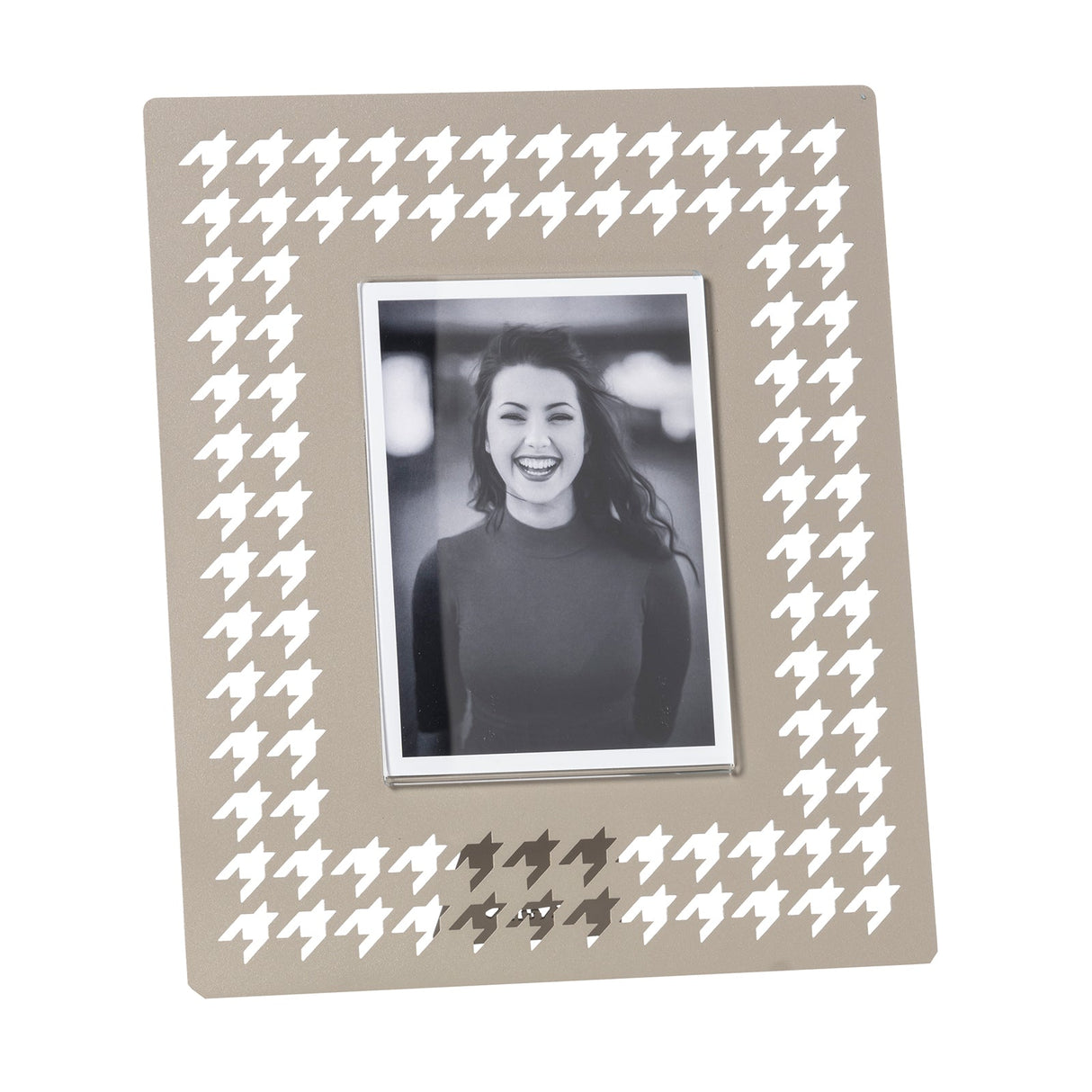 ARTI & MESTIERI Portafoto di Design Pied De Poule Grande Sabbia