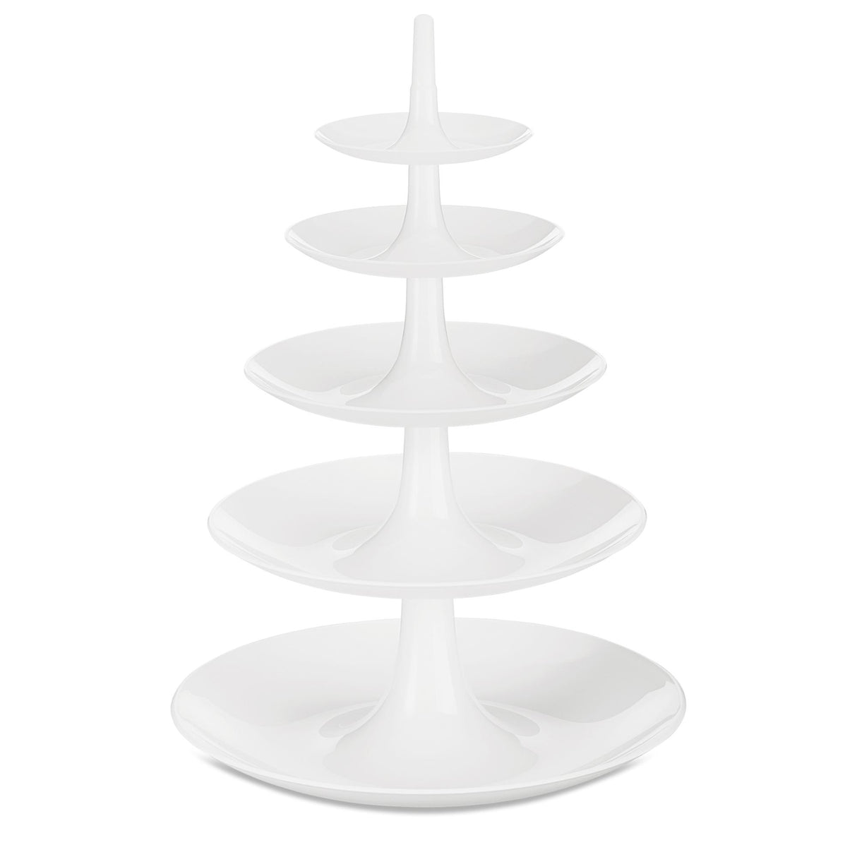 KOZIOL Etagere Alzata 5 Ripiani Impilabile Babell Big 53cm Bianco Organic