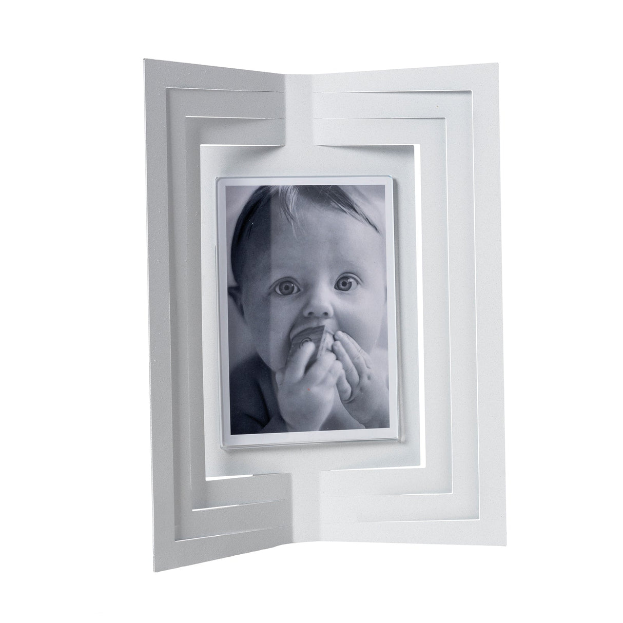 ARTI & MESTIERI Portafoto di Design Vibra Grande Bianco Marmo