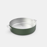 COOKUT La Meravigliosa Padella Alta con Manici 28cm Verde Acciaio Inox