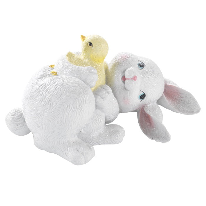 MASCAGNI CASA Coniglio Coniglietto di Pasqua in Resina 23cm Decorazione Pasquale