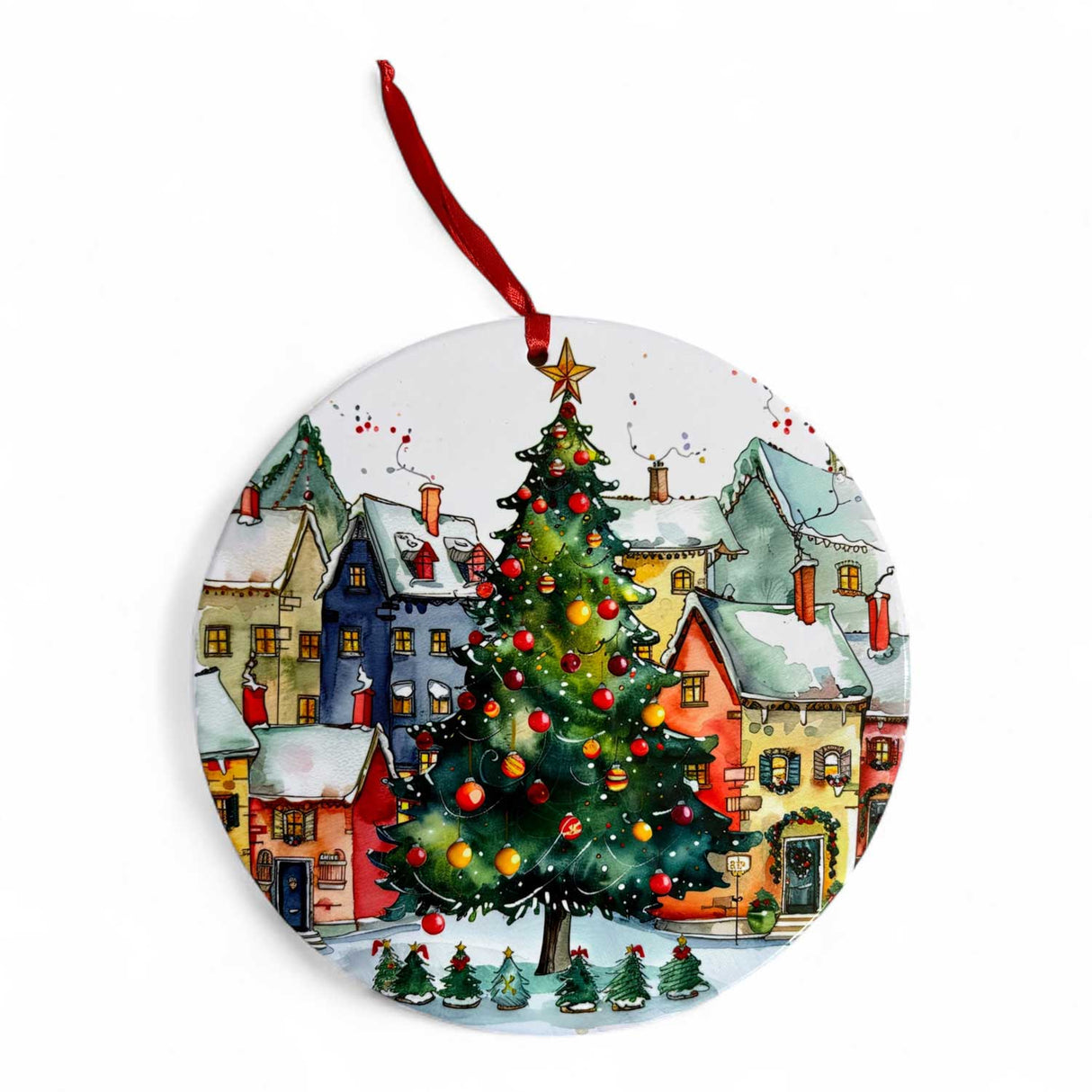 PALAIS ROYAL Sottopentola Natalizio in Ceramica e Sughero 21 cm Decorazione di Natale