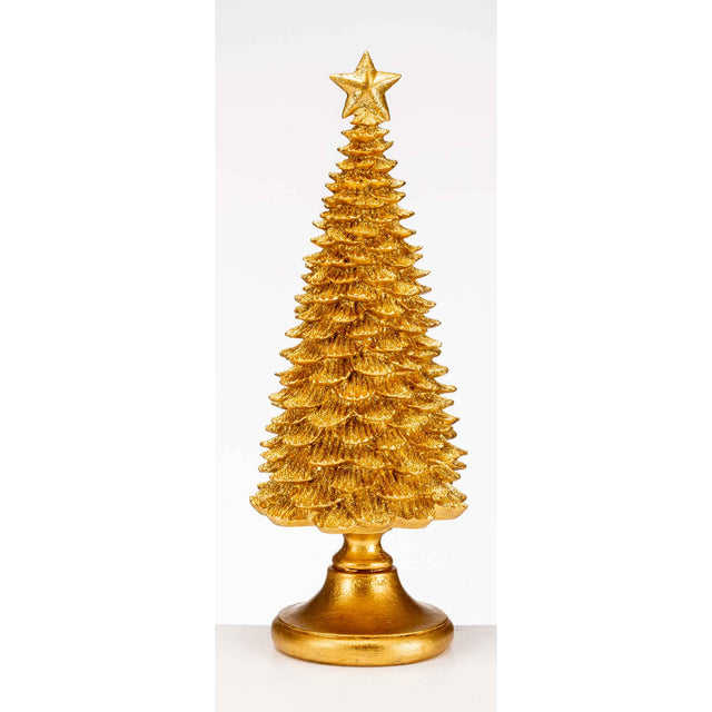 Albero di Natale con stella Lamart in resina color oro 42 cm
