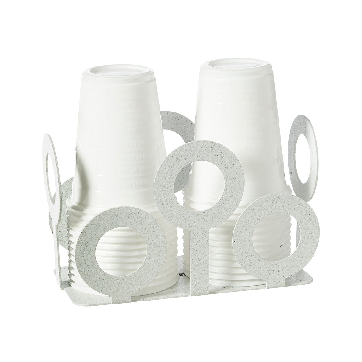 ARTI & MESTIERI Porta Bicchieri Bollicine Bianco Marmo 10x16cm