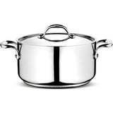 LAGOSTINA Accademia Casseruola Fonda 2 Maniglie con Coperchio 22cm Acciaio Inox