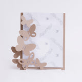 ARTI & MESTIERI Portafoto di Design "Butterfly" Grande Beige