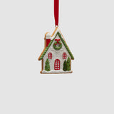 EDG Enzo De Gasperi Addobbo Decorazione Natalizia Casetta di Natale 11cm