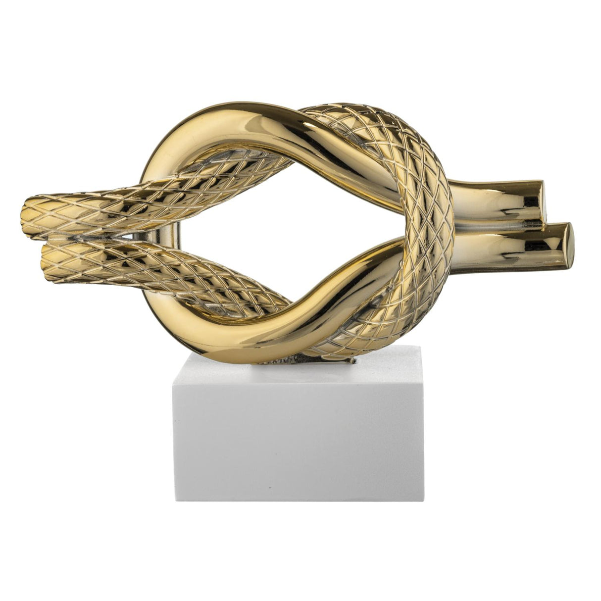 BONGELLI PREZIOSI Nodo Mare Base Bianca Oro 15x12cm Marmorino