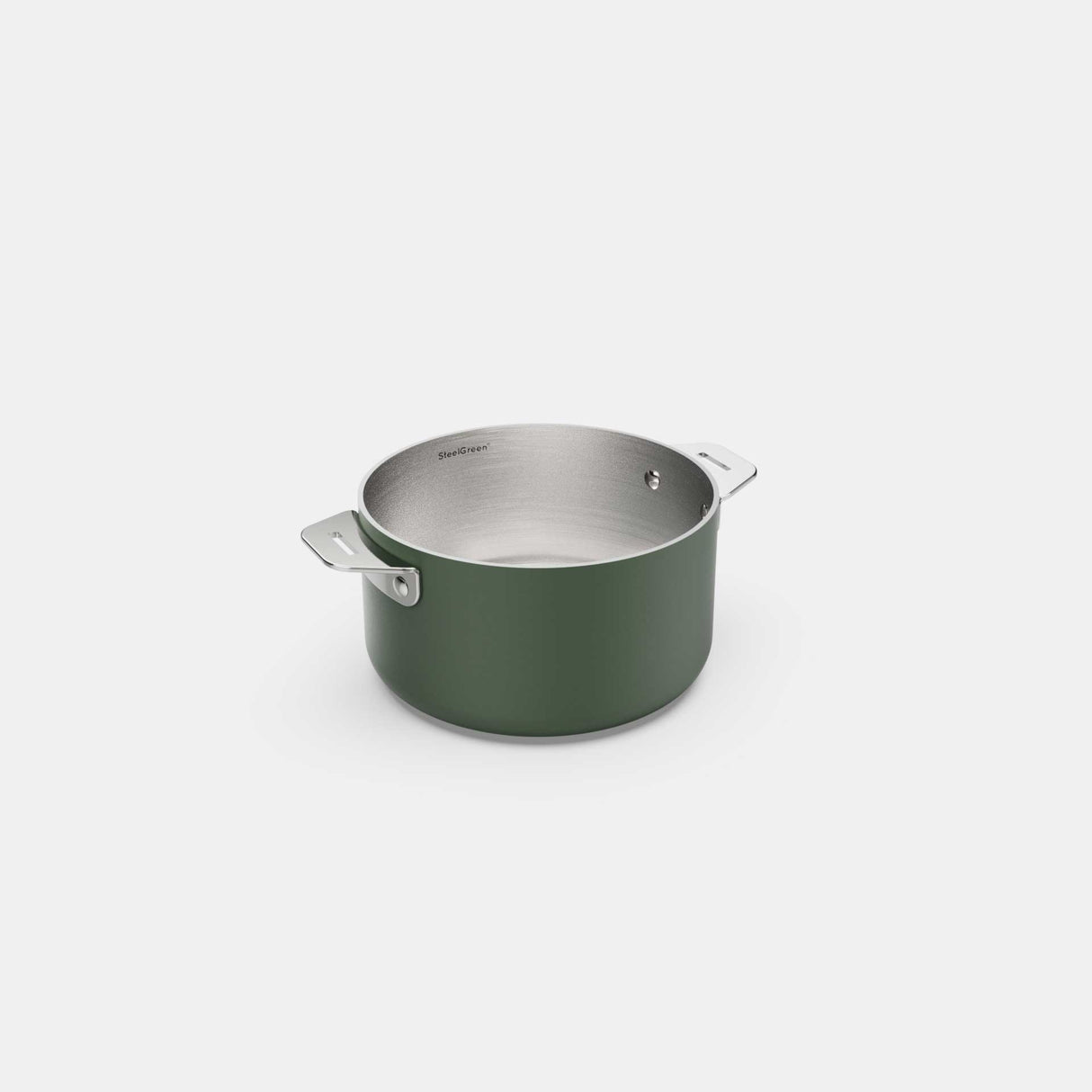 COOKUT La Meravigliosa Pentola Casseruola con Manici 16cm Verde Acciaio Inox