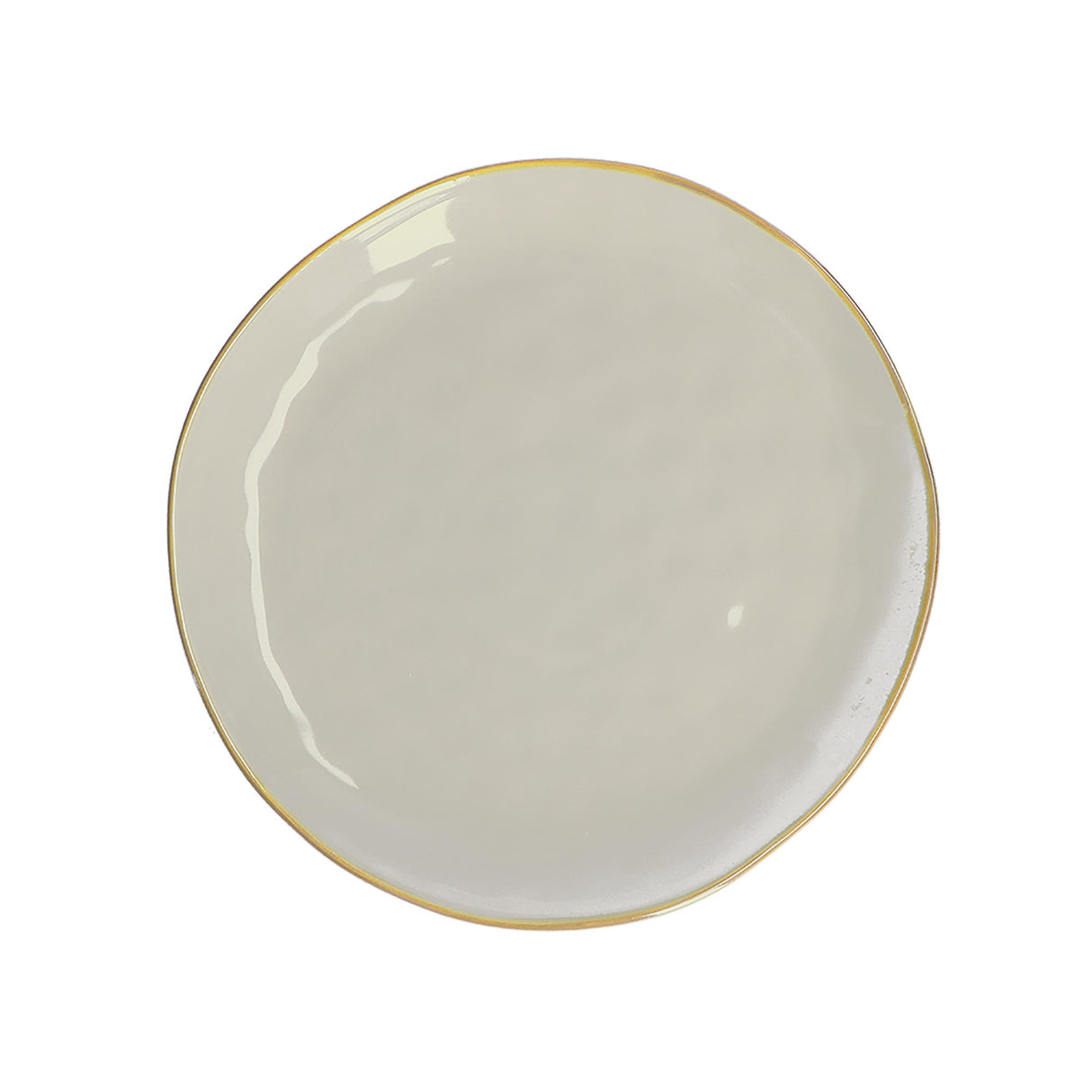 ROSE &amp; TULIPS Concerto Dinner Plate Pearl Gray 27cm Stoneware
