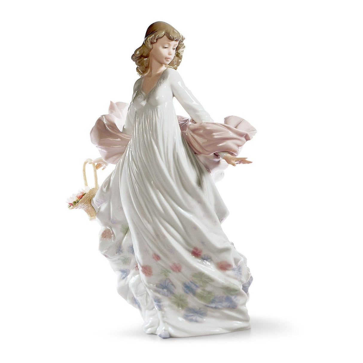 LLADRO' Figurina Donna Splendore Primaverile 30x18cm Porcellana