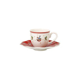 VILLEROY & BOCH Toy's Delight Tazza Caffè Espresso 100ml con Piattino 13cm Tavola di Natale