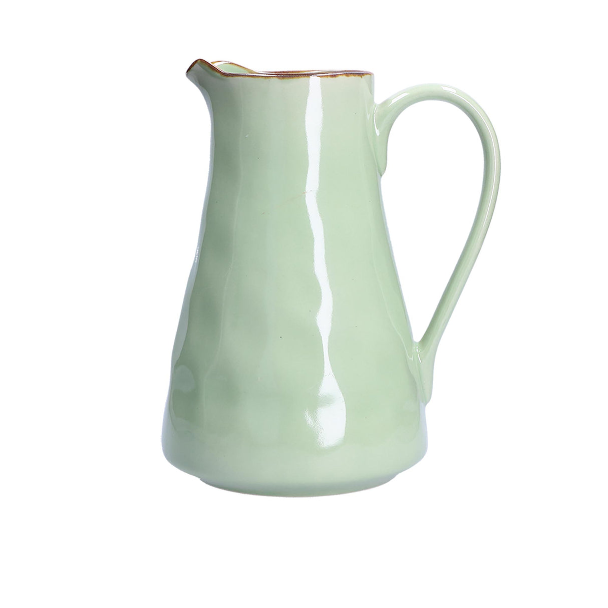 ROSE &amp; TULIPS Concerto Jug Carafe 1700ml Green Tea Stoneware
