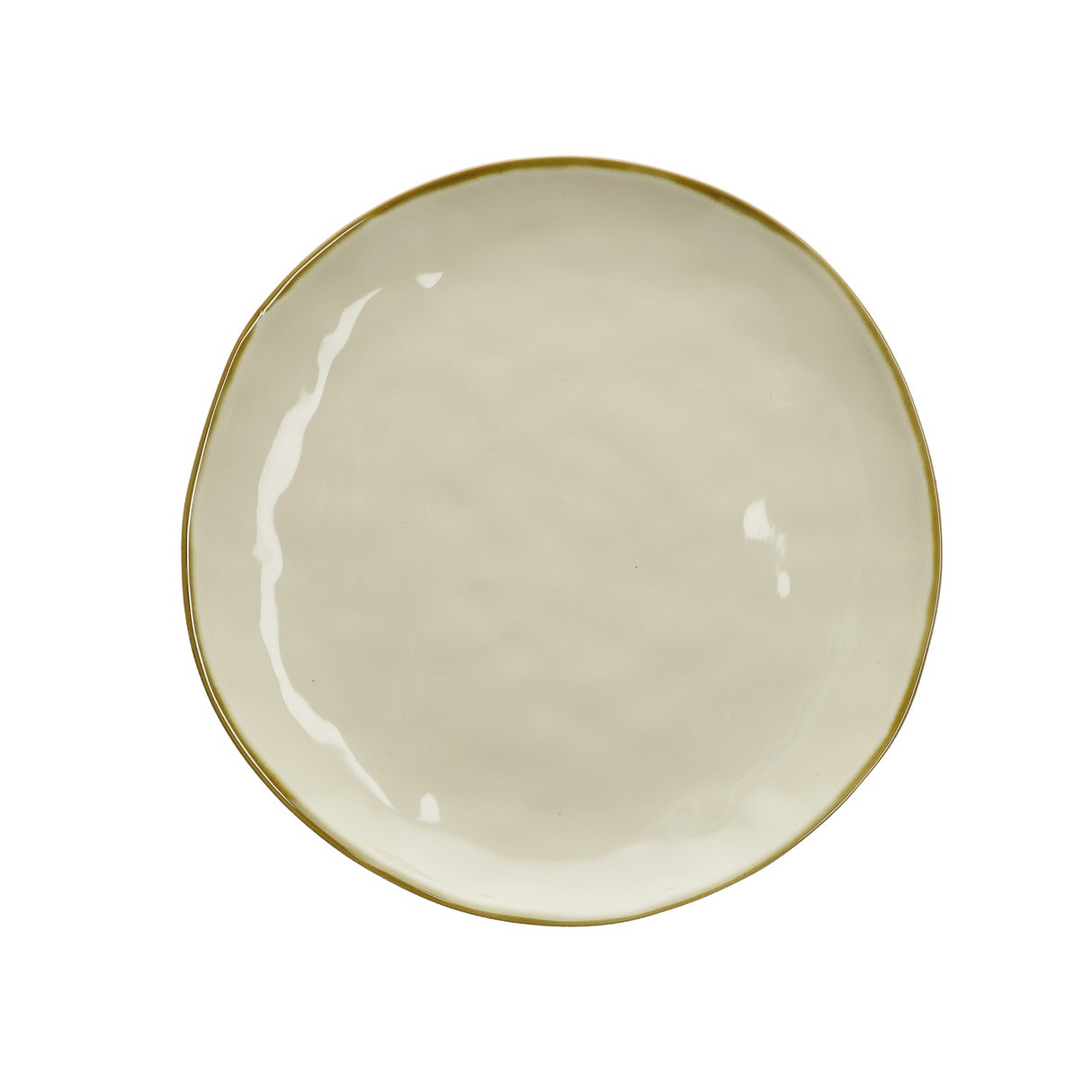 ROSE &amp; TULIPS Concerto Piano Plate Ivory 27cm Stoneware R134000001
