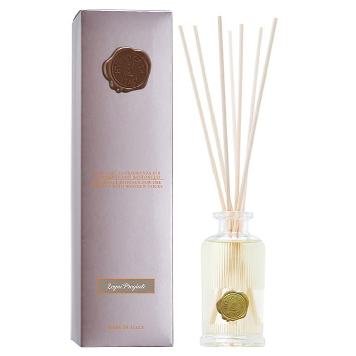 HYPNO CASA Diffusore di Fragranza a Bastoncini Stile 100ml Legni Pregiati
