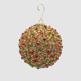 EDG Enzo De Gasperi Addobbo Pallina Sfera di Natale Godiva 10cm Multicolore