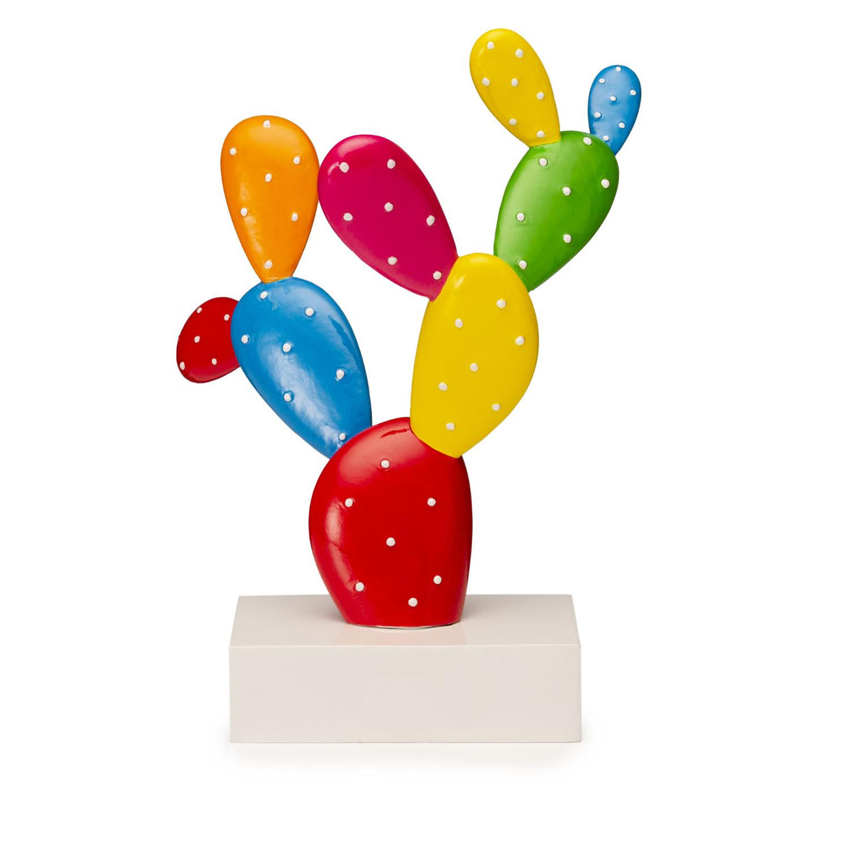 PALAIS ROYAL Decorazione Scultura Fico d'India Fichi Allegri 18cm Multicolore