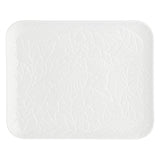 LA PORCELAINA BIANCA Bosco Rectangular Tray 24.5x20cm White