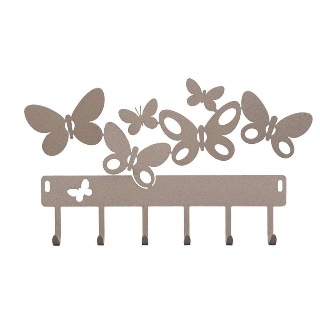 ARTI & MESTIERI Portachiavi Moderno da Parete "Butterfly" Beige