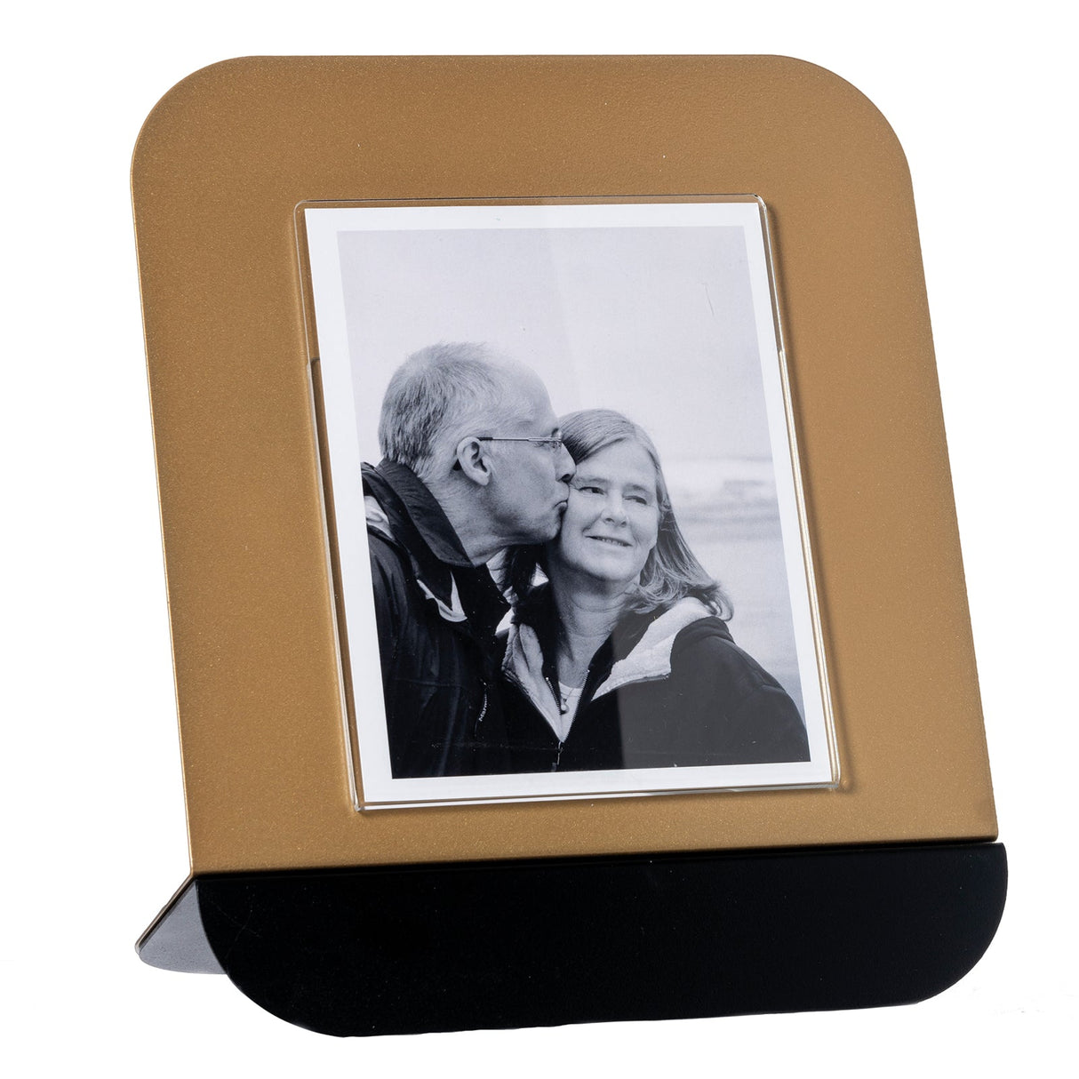 ARTI & MESTIERI Portafoto di Design Altamarea Grande Oro Laccato Nero