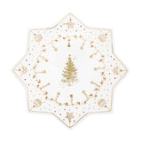 EASY LIFE Christmas Lights Piatto Torta da Portata 32cm Porcellana Tavola di Natale