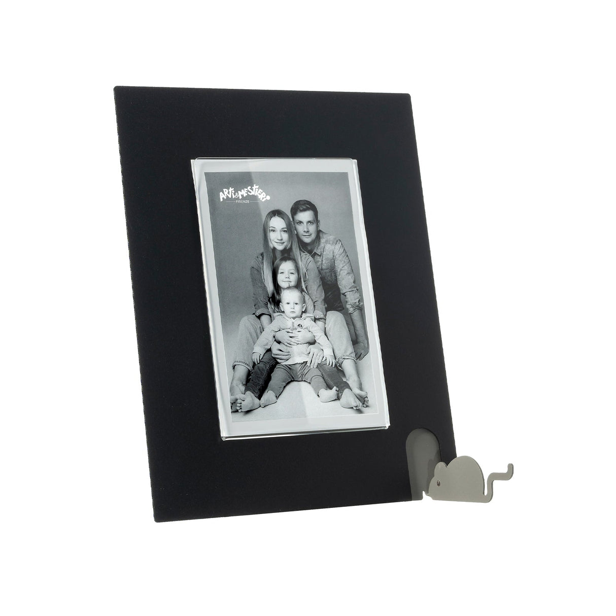 ARTI & MESTIERI Portafoto Topino Piccolo Nero Fango 23,6x18,4cm