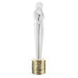 Scultura coppia stilizzata Bongelli Preziosi placcata oro 20 cm