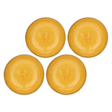 ROSE & TULIPANI Concerto Piatto Fondo Ocra 21cm Set 4 Pezzi Stoneware