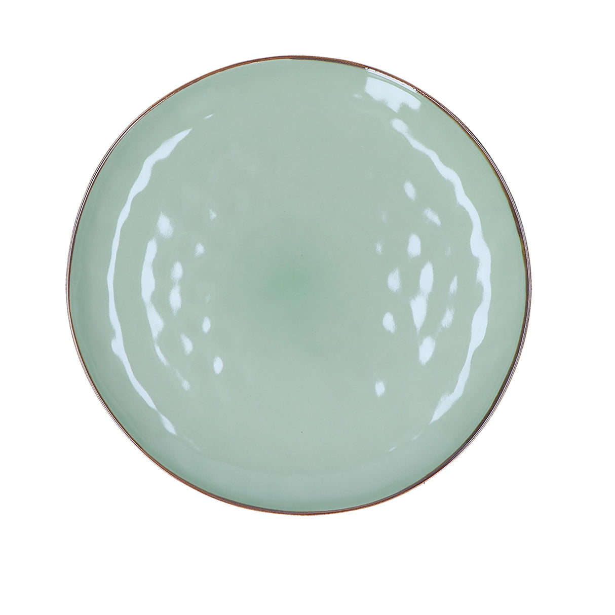 ROSE &amp; TULIPS Concerto Green Tea Plate Tray 32cm Stoneware