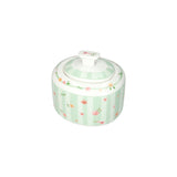 BRANDANI Green Pollen Sugar Bowl 10.5x10cm Porcelain