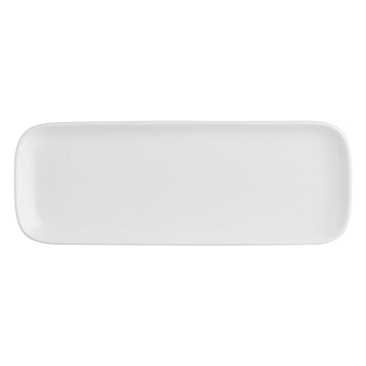 LA PORCELLANA BIANCA Essenziale New Age Piatto Vassoio Rettangolare 30x11cm Bianco Porcellana