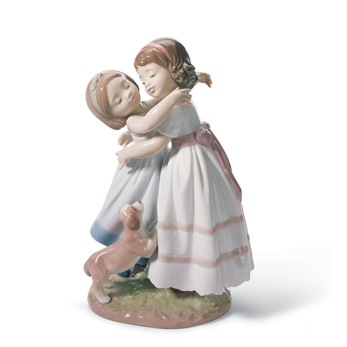 LLADRO' Abbracciami! Figurina Bimbi 20x12cm Porcellana