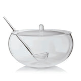 GUZZINI Bowl Poncera con Coperchio e Mestolo Trasparente 10L