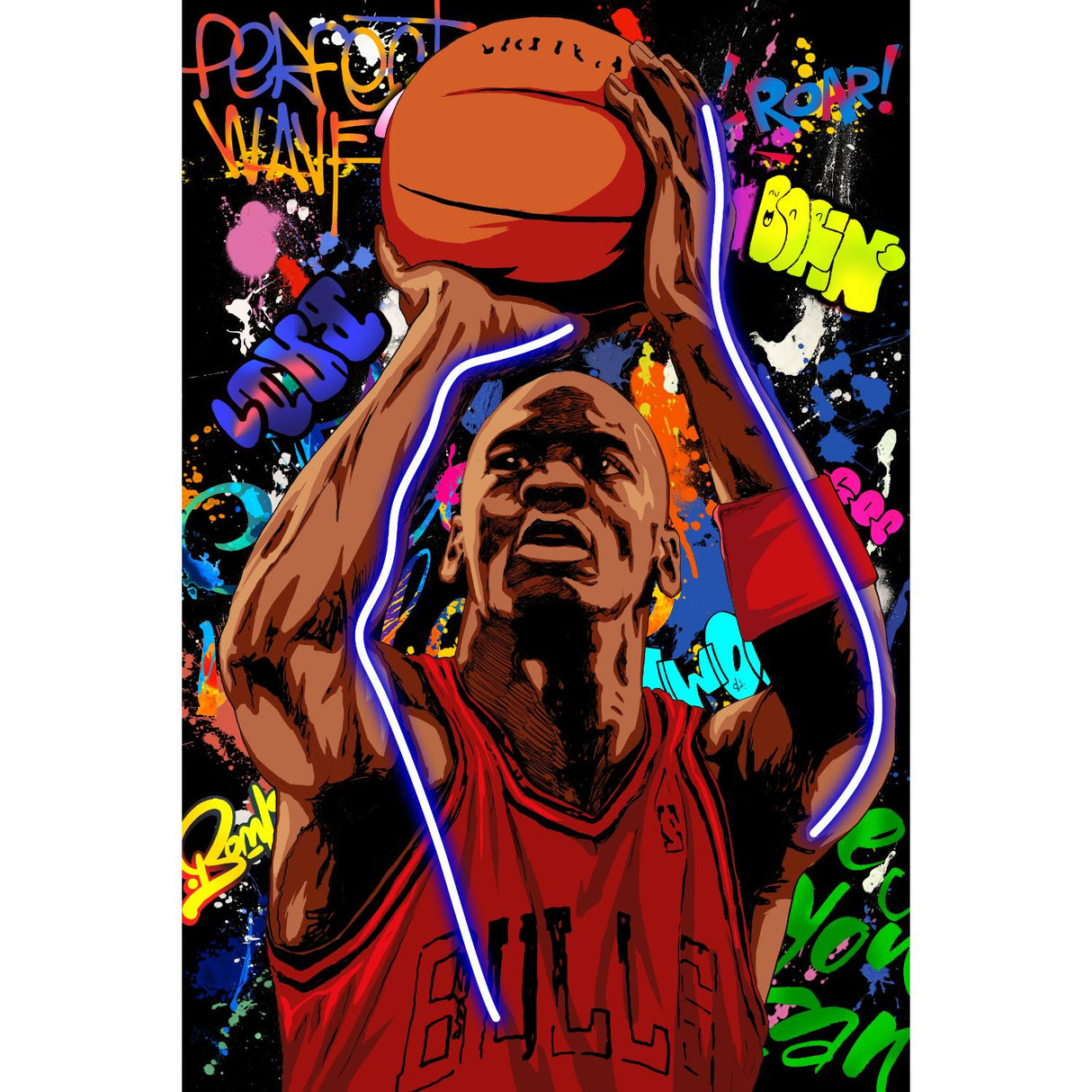 PALAIS ROYAL Quadro Stampa su Tela con LED Basket 60x90cm