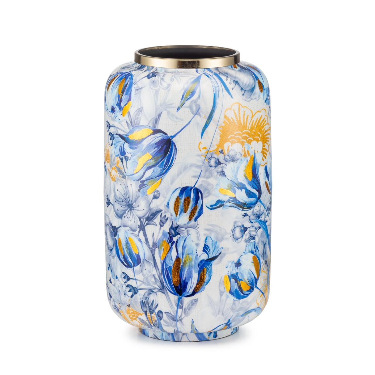 PALAIS ROYAL Vaso Iris Foglia Oro 21x35cm Metallo