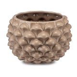 PALAIS ROYAL Vaso Porta Piante Mezza Pigna 30x21cm Tortora Ceramica